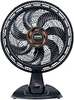 Ventilador de Mesa Arno X-TREME 7 Cinza 40cm VE71, 150W, 7 Pás, 3 Velocidades, Oscilação 80º, Power Zone, Modo Noturno Silencioso, 110V
