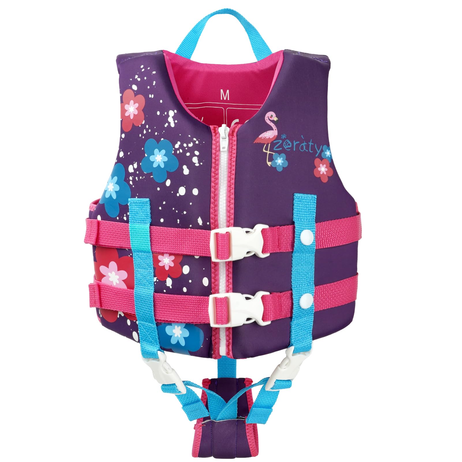 Zeraty Toddler Swim Vest Neoprene Kids Float Jacket Swimming Aid for Children with Adjustable Safety Strap Age 2-9 Years/22-50Lbs