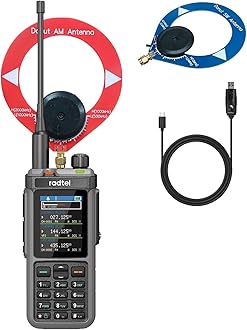 Radtel RT-880 10W Ham Radio Long Range HF CB SSB Receiver Walkie Talkie Portable 2 Way Radio 1024 Channels with Cross-Band Repeater, 2.4 Inch Color Display,with Short Wave Antenna Set