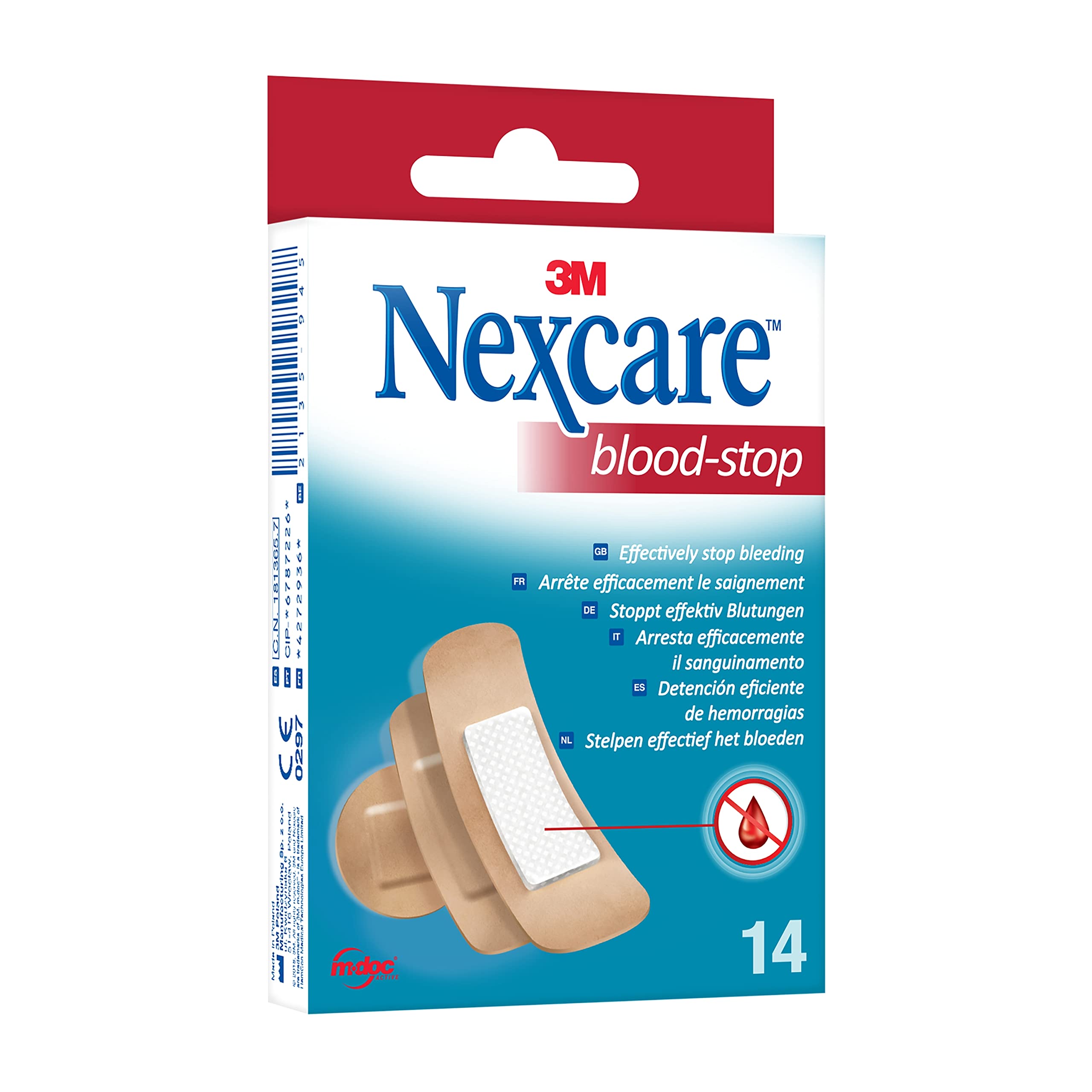 Nexcare Różne paski Blood-Stop, 14 sztuk