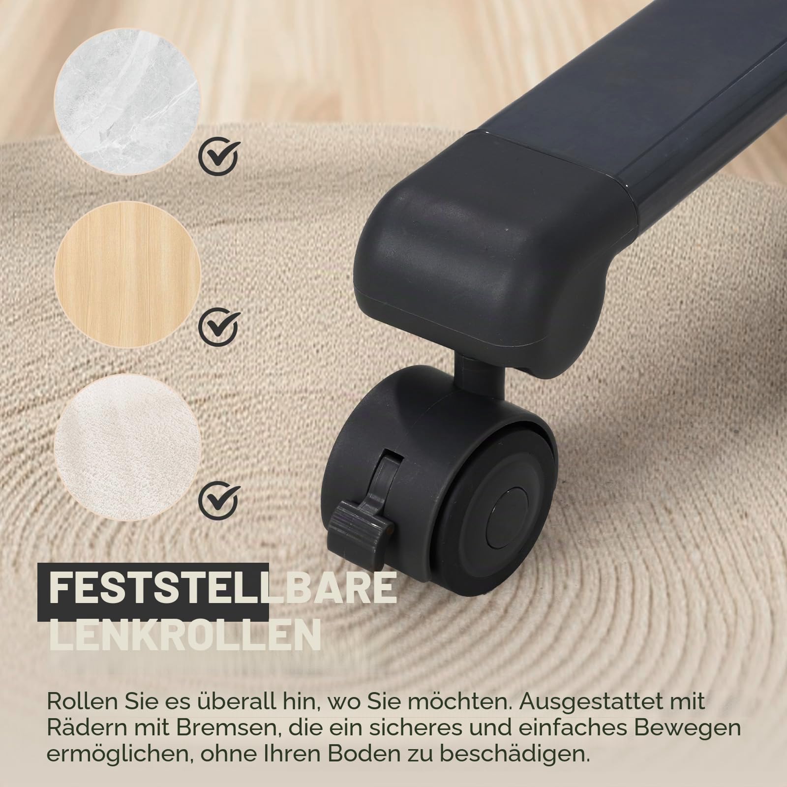 3 in 1 Babybett, Baby Wiege, Baby Stubenwagen, Babybettchen, Beistellbett, Reisebett Tragbares Kinderbett (grau)