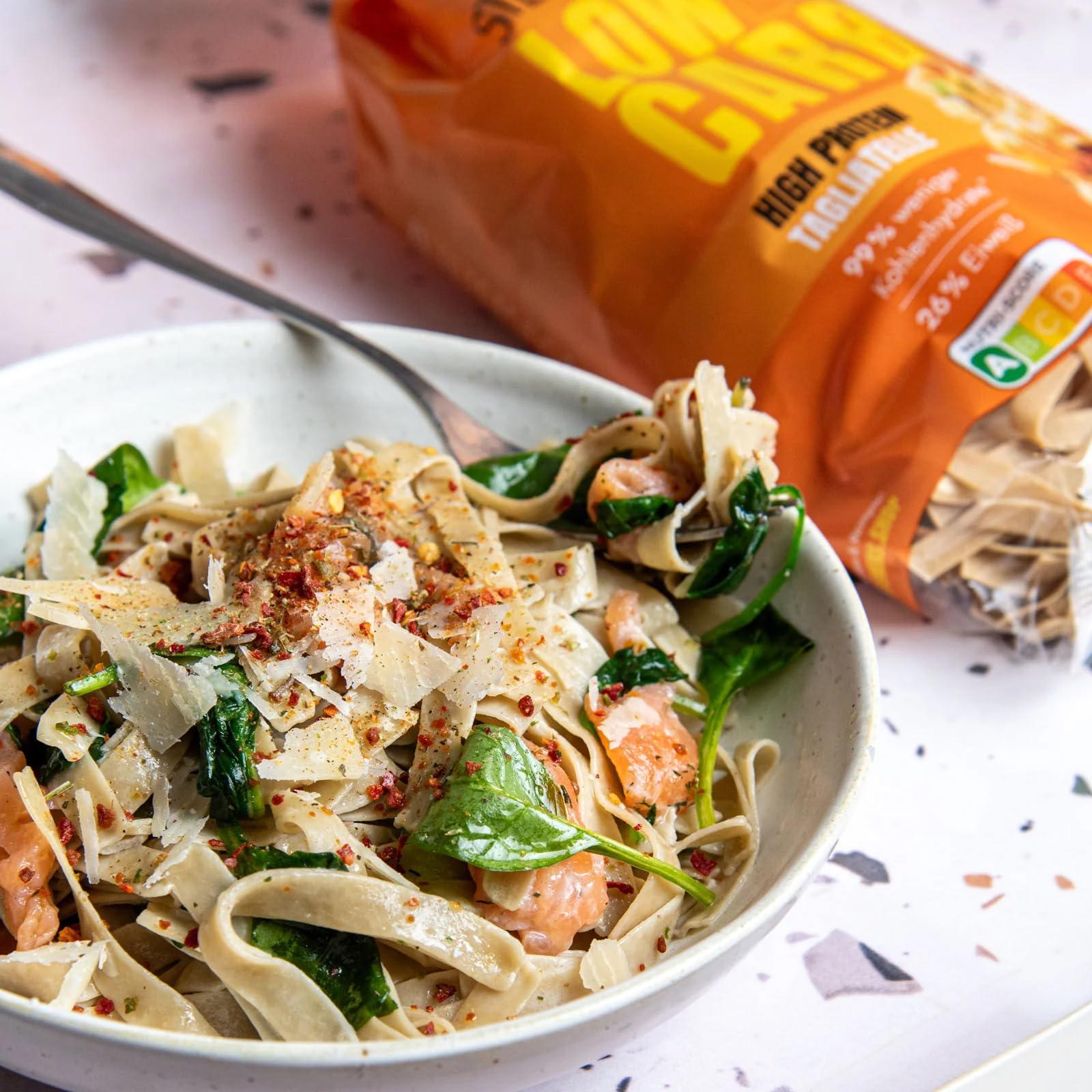 STEINER´s Low Carb Pastamix | 99% weniger Kohlenhydrate | Tagliatelle + Fusilli | Ballaststoffreich, (STEINER´s Pastamix, 3+3 Pack)