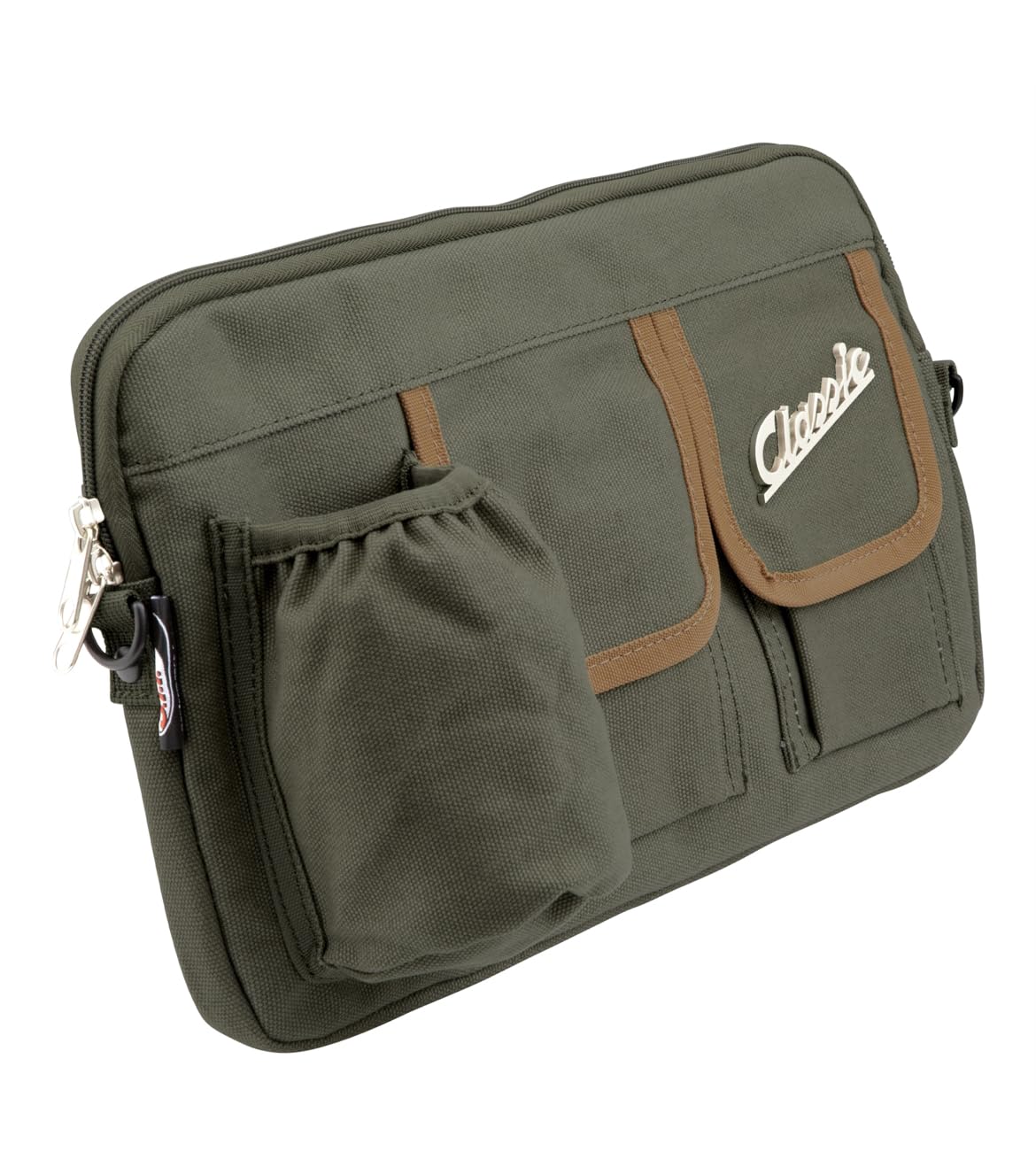 Generico Borsa Portaoggetti verde oliva Sip Sportello Bauletto Anteriore adatto Per Vespa e Lambretta
