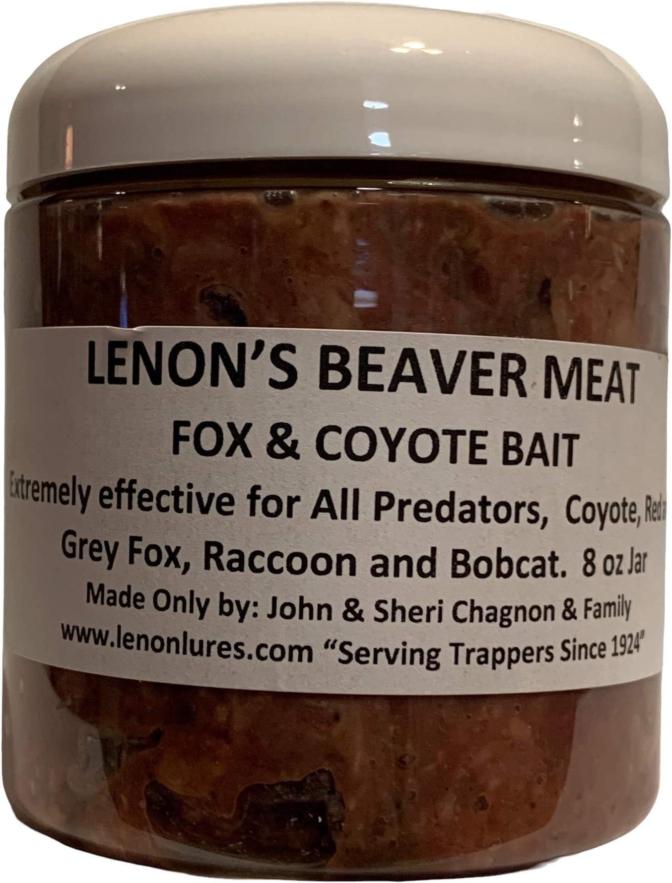 Beaver Meat Fox and Coyote Bait - 8 oz Plastic Jar
