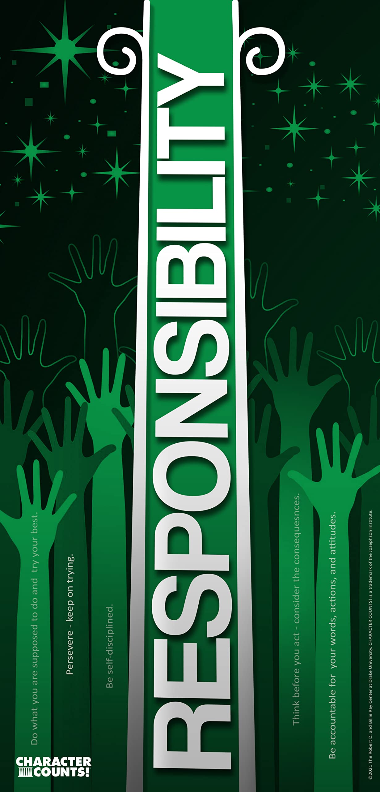 CHARACTER COUNTS! Reach Higher Posters (3 Sets of 6) - Image 4