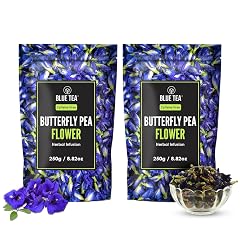 BLUE TEA - Butterfly Pea Flower Tea - 500g (Pack Of 2) || ANTIOXIDANT RICH || Aparajita - Shankhpushpi || Herbal Tea - Caffeine Free - Detox Tea - Flower Based - Gluten Free | Premium Zipper Pack