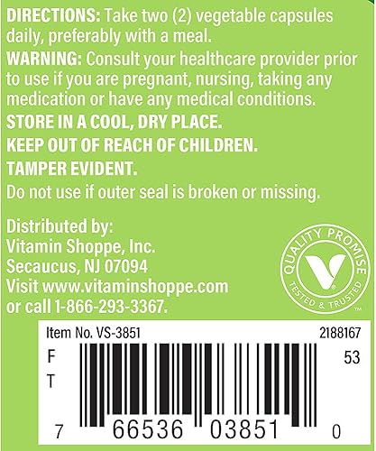 Miniatura 3 de The Vitamin Shoppe Lion's Mane - Fórmula de hongos nootrópicos para el cerebro y el apoyo nervioso - 1,000 mg (60 cápsulas vegetales)