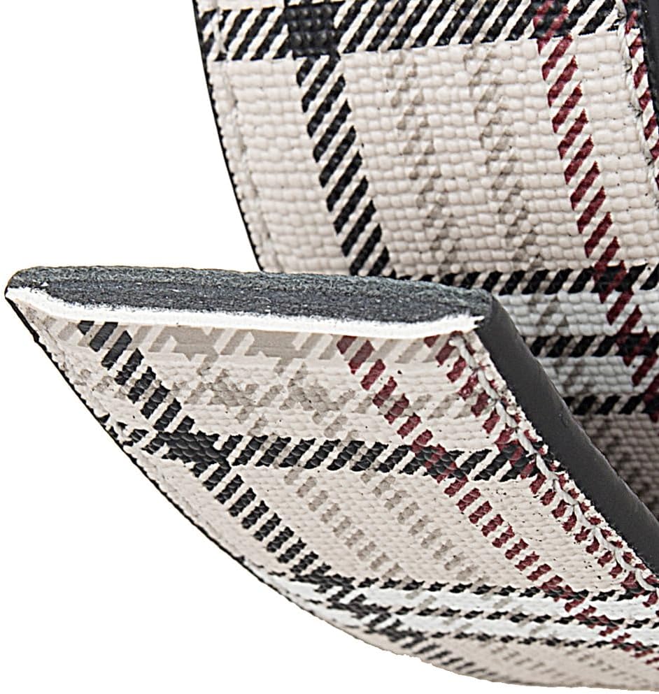 Leather Belt for Men Ratchet Adjustable Slide Belt 1 3/8'' Width in Gift Package Fit Everywhere Checker - Image 4