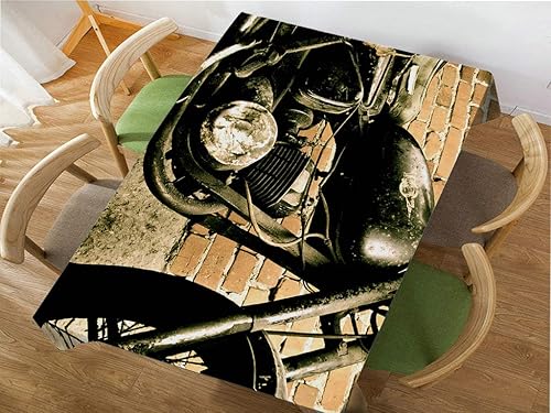 Miniatura 3 de Mantel rectangular decorativo de muslio, diseño de lobo, para mesa de comedor, barbacoa, picnic, mesa de café, 52.0 x 70.1 in