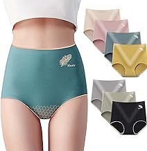 veimia Women's Panties Set, Set of 7, Deep Lining, High Waisted Shorts, Women's Underwear, Beautiful Butt Panties, Shaping Underwear, Wrap Your Stomach, Deep, Cold Protection, Solid Color, No