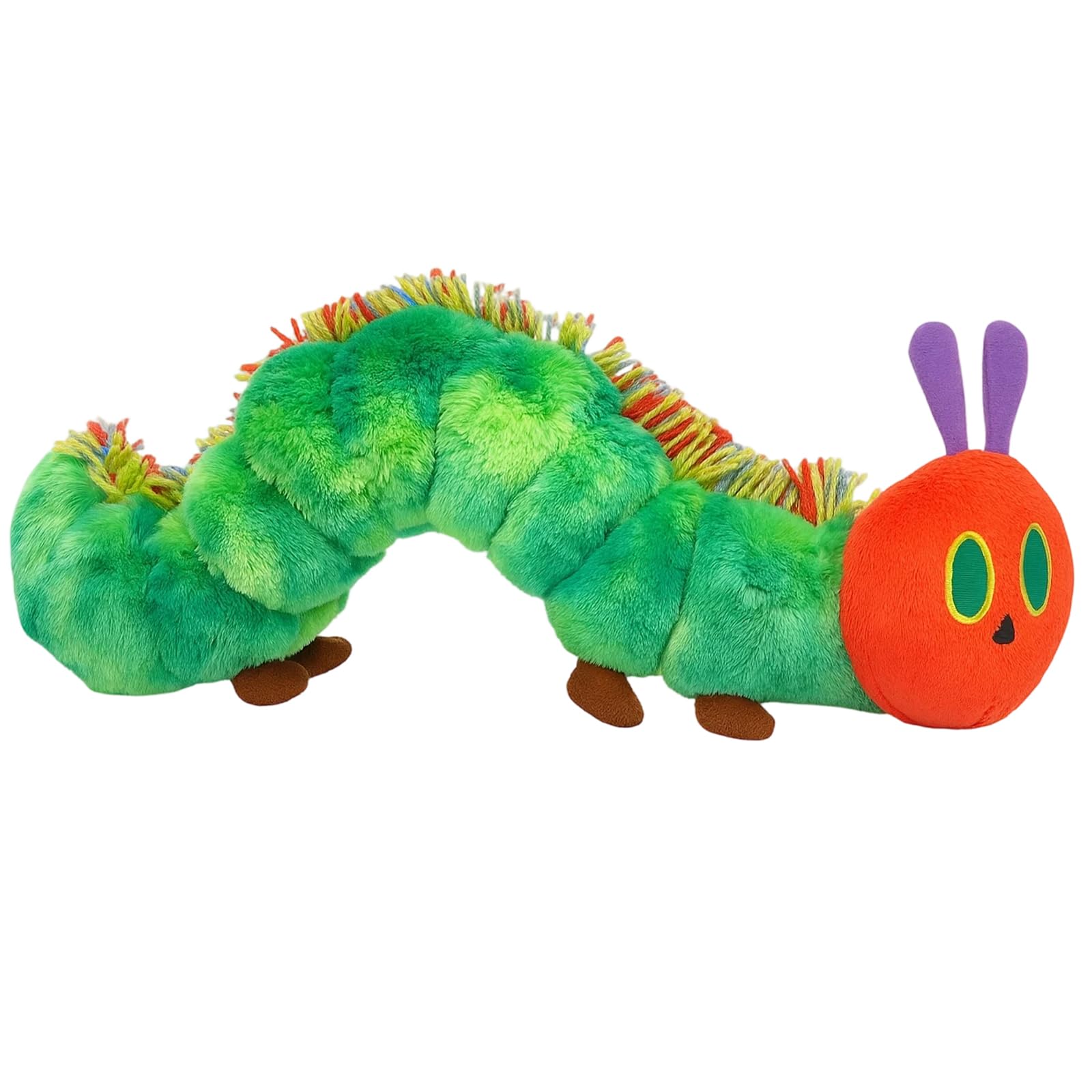 RQcMid Raupe Nimmersatt Kuscheltier, Kleine Raupe Nimmersatt Plüschtier, Weiche Raupen Kuscheltier, Weiches Stofftier Für Babys Und Kinder, 27-42 cm, Geburtstag Und Weihnachten - 1