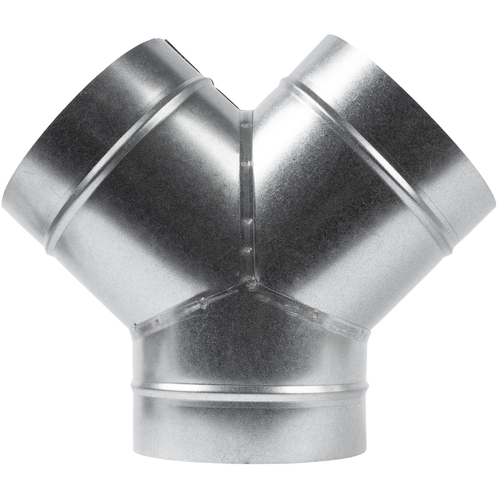 ECOPRO VENT 6" Inch 3 Way Metal Duct Splitter. 60 Degree 3 Way Y Shape Connector. Connect Multiple Machines - Dryer and Extractor Hood or Dryer and Dryer in one ducting.-image-6