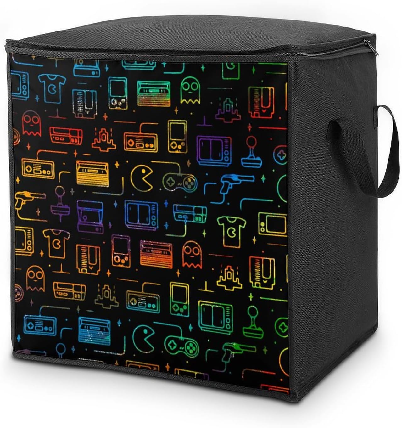 Colorful Game Video Gaming Large Capacity Portable Cotton Quilt Storage Bag Unisex