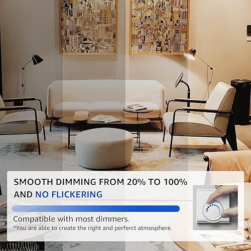 Miniatura 4 de Mastery Mart - Bombillas LED GU10, regulables, 2700 K, blanco suave 4.5 W (equivalente a halógeno de 50 W), cubierta de vidrio completo MR16, 25000