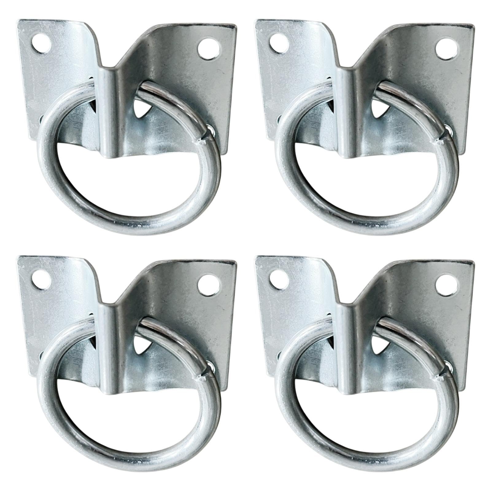 rockible 4 Pieces Horse Tie Ring Tie Ring on Plate Practical Horse Stable Tool Professional Durability Tether Premium Accessory