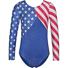 TFJH E Sparkle Long Sleeve Gymnastics Leotard for Girls Ballet Dance 3-14Y