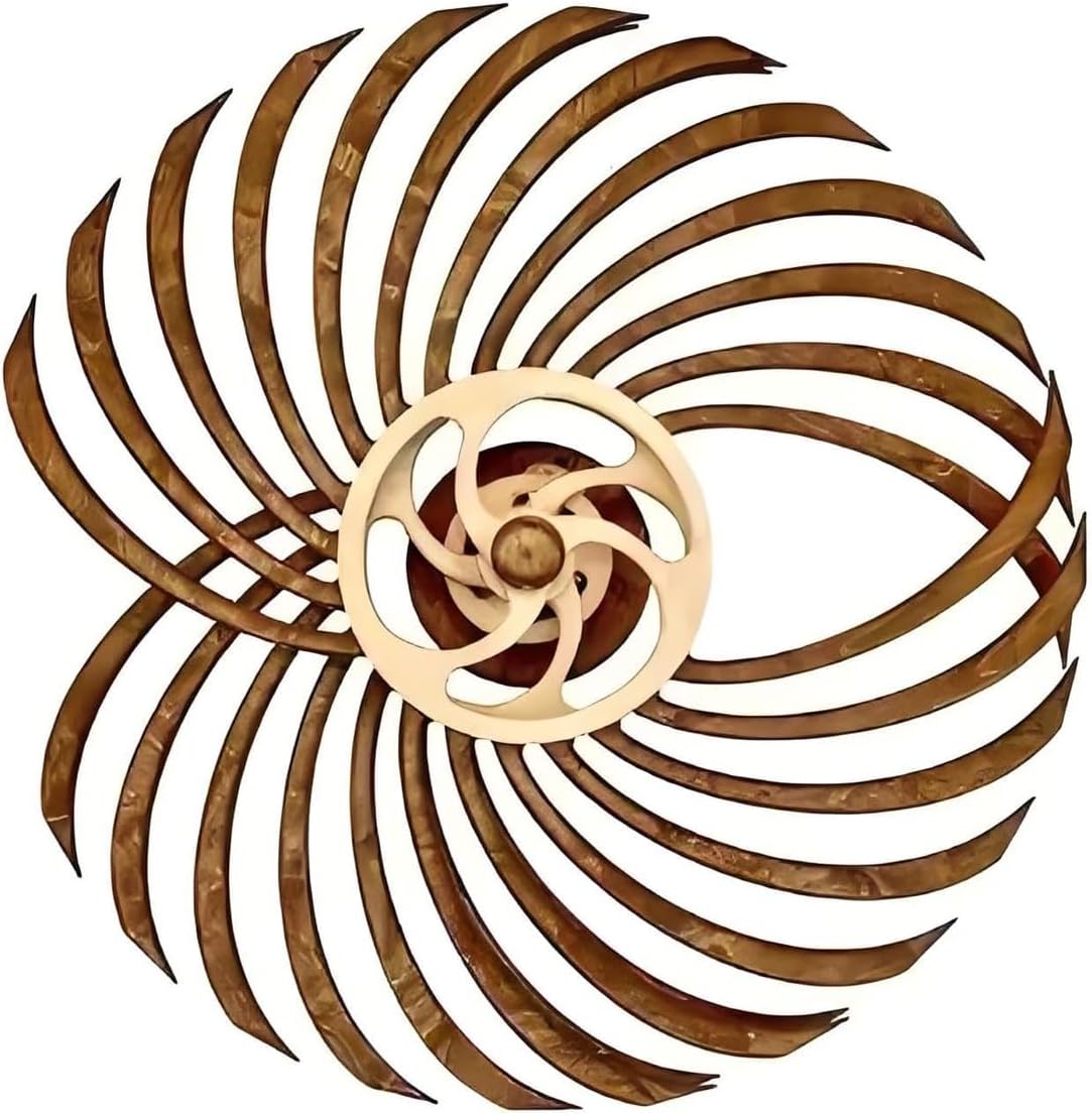 Kinetic Wall Art Motion, Manual Wooden Hypnotic Moving Wall Art Kinetic Balance Energy Sculpture, Unique Handcrafted 3D Calming Walls Décor for Living Room, Bedroom, Office, Kitchen