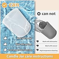 Vista 4 de Tarros de vela gruesos de 10 onzas para hacer velas, 15 unidades, frascos vacíos con tapas de madera para hacer velas, recipiente de muestra, blanco