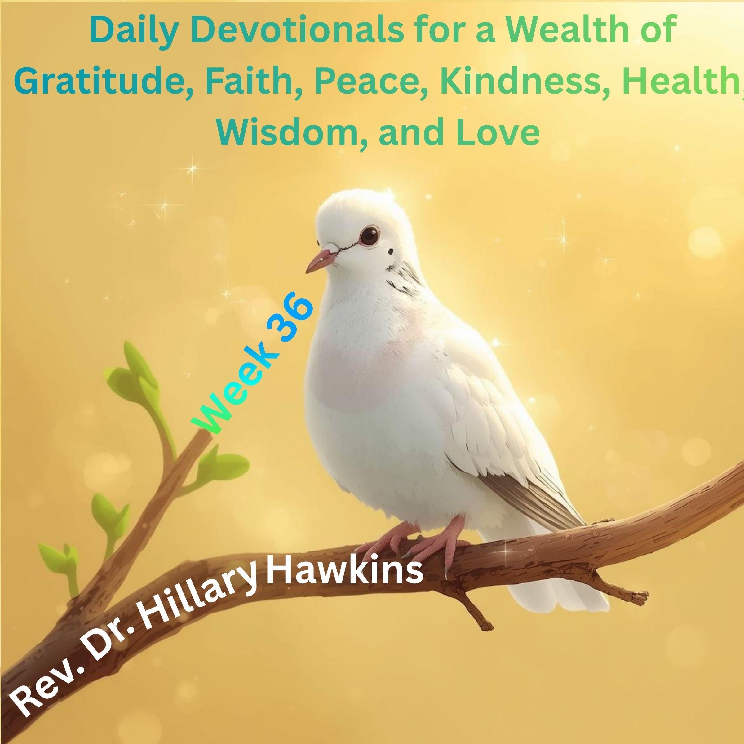 Cover art for Daily Devotionals for a Wealth of Gratitude, Faith, Peace, Kindness, Health, Wisdom, and Love, Week 36