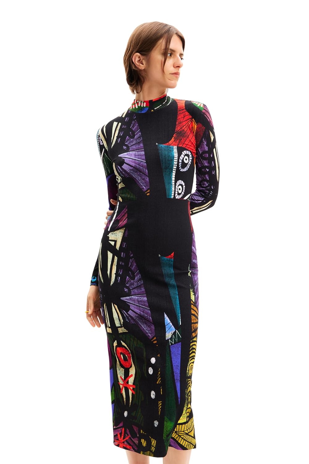 Desigual Womens Dress Long Sleeve