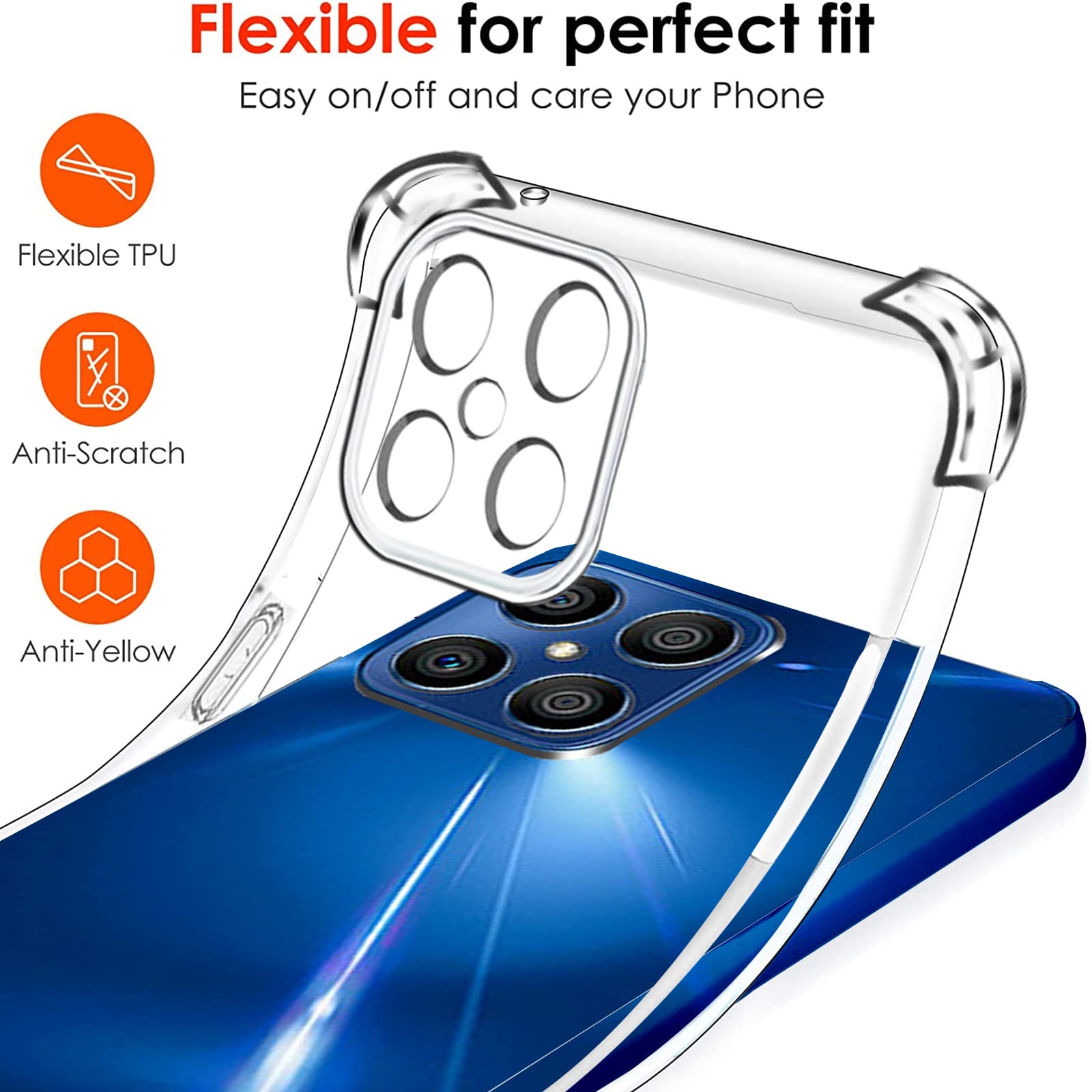 Custodia Honor X8C Con Cordino - Cover Silicone Trasparente, Vetro Temperato, Antiurto, Tracolla Regolabile - Foto 8