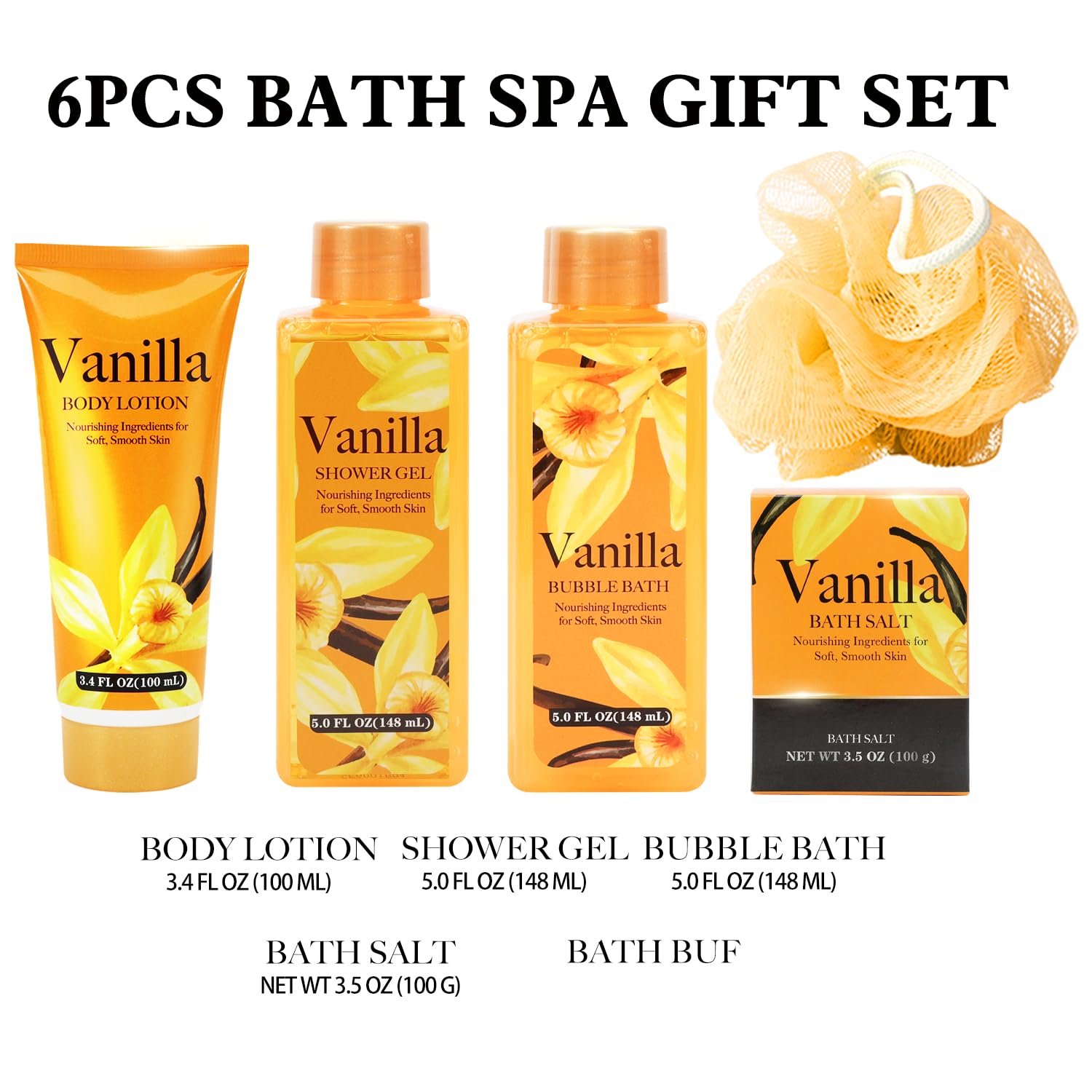 SPA Vanilla 6PCS damski zestaw kąpielowy