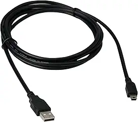 Mini cabo USB PC-USB1803 Preto - USB 2.0.1.8 Metros taxa de transferencia de ate 480mbps