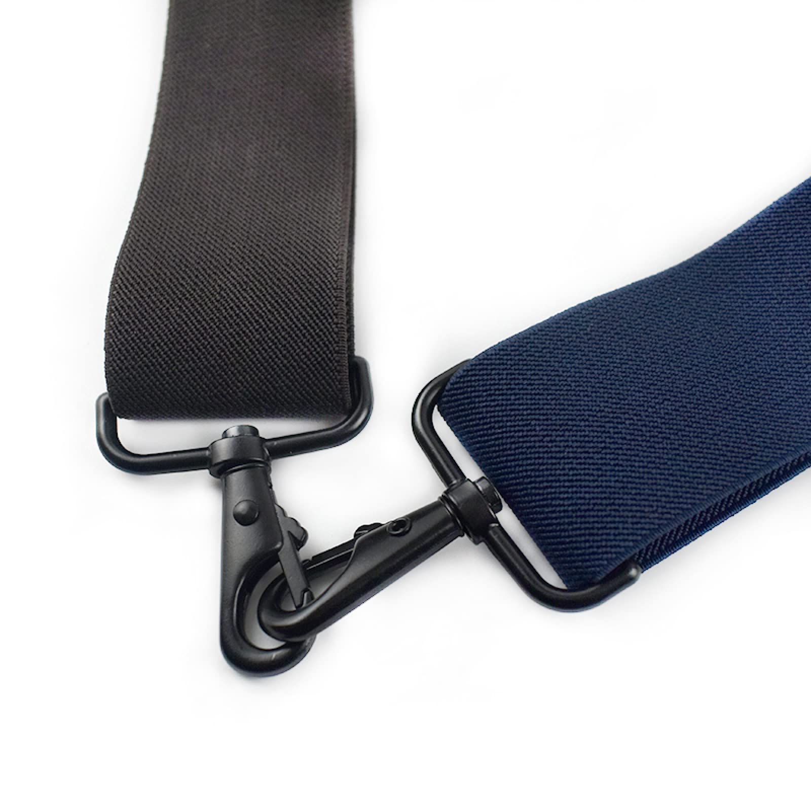 Bretelles for hommes, bretelles for hommes 5 * 120Cm mode large jarretelles for hommes noir crochet boucle extensible mâle travail bretelles accessoires