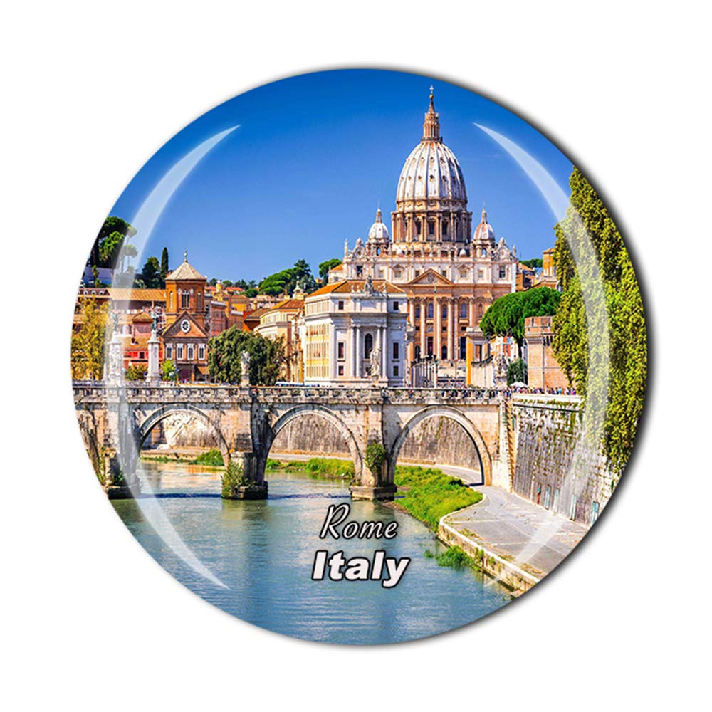 Colosseo Roma Italia Calamita Frigorifero Turistico Souvenir Adesivo Magnetico Dipinto A Mano Artigianato