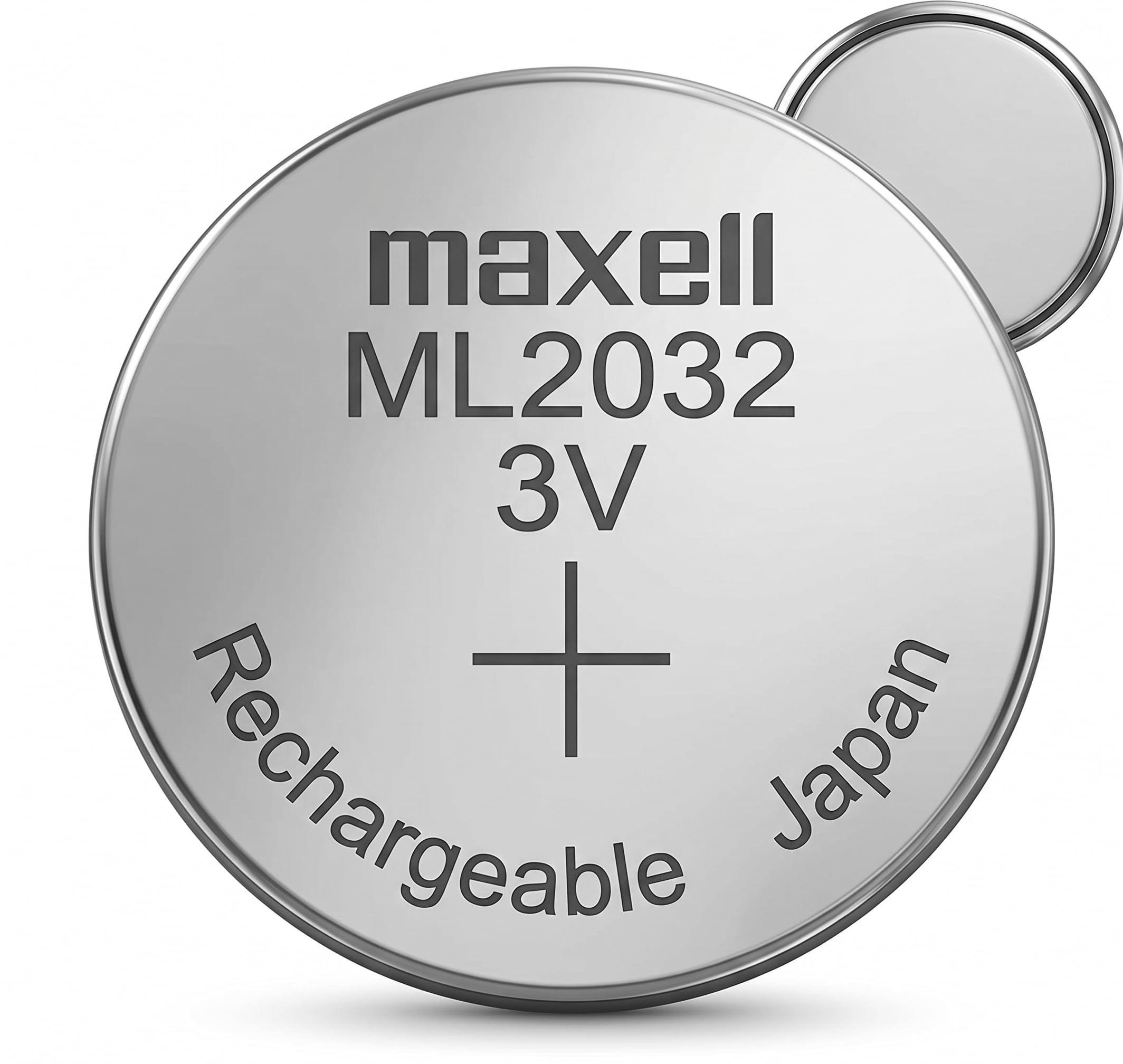 Maxell Kosieยฎ ML2032 Lithium Coin Cell Battery Rechargeable Button Cell Battery for Keyboards etc or Replacement Battery