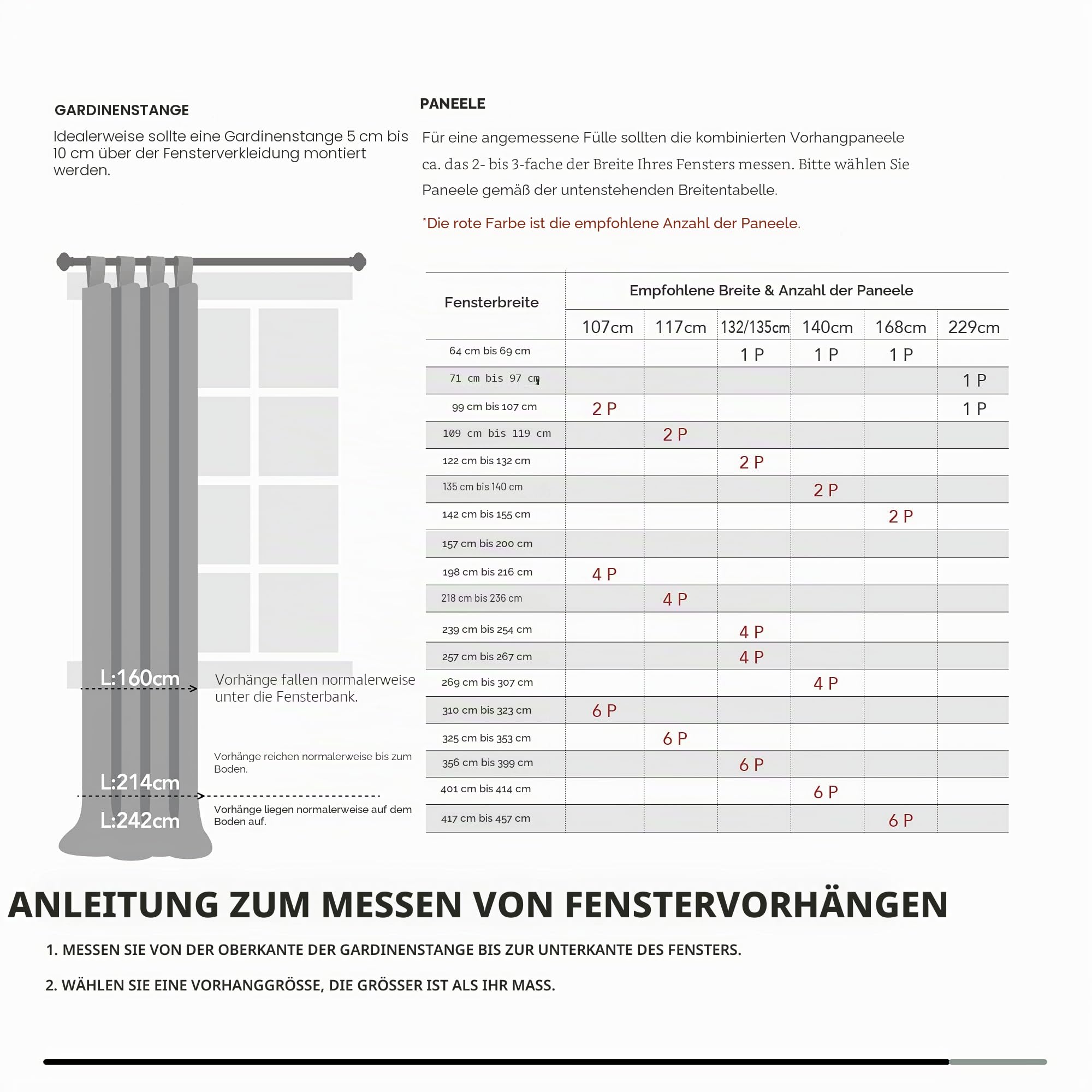 Deconovo Set mit 2 Vorhängen – Bild 9