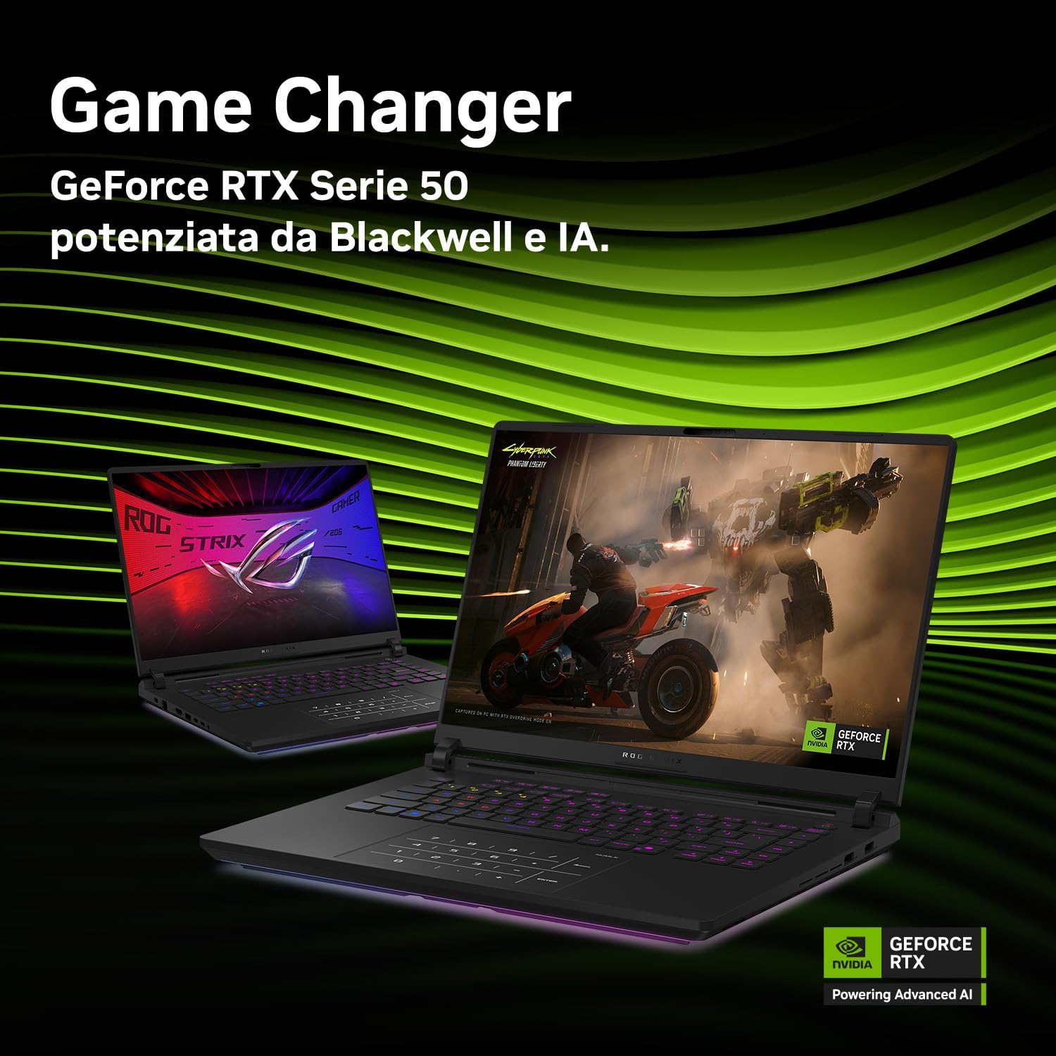 ASUS ROG Strix SCAR 16 (2025) con Display ROG Nebula da 16” a 240Hz, NVIDIA GeForce RTX 5080 16GB, Intel® Core™ Ultra 9 275HX, 32GB RAM, 2TB SSD, Win 11 Home, G635LW#B0DWSXCNC9, Layout ITA, Nero