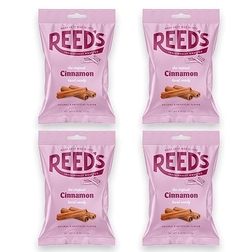 Reed's Individually Wrapped Caramelo de canela Caramelo duro tradicional de canela Caramelo de canela duro con especias clásico de Reed traído a