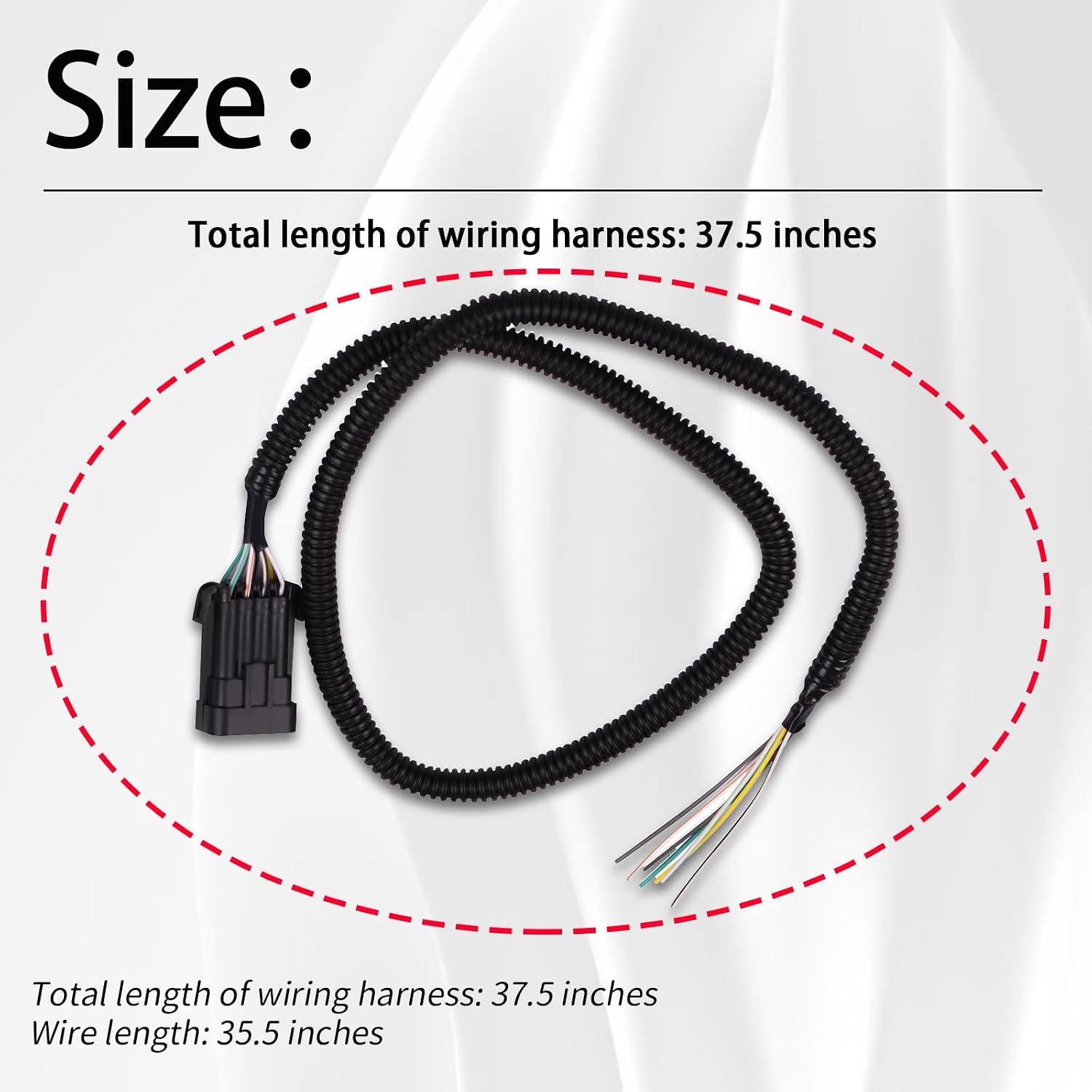 XTPTFABS 558-400 Input Output Wiring Harness/8-Pin J1A/B Input/Output Connector Compatible with Terminator X, HP, and Dominator EFI Systems