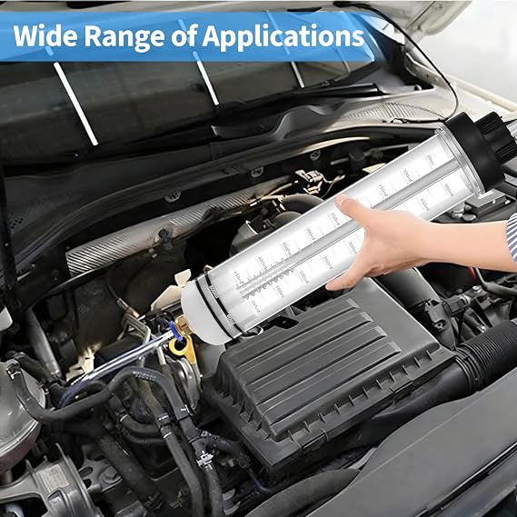 2-Pack 500CC Automotive Fluid Extractor Pump, Manual Oil Change Syringe with 50cm Rubber Hose, Manual Suction Vacuum Fuel Car Transfer for Power Steering