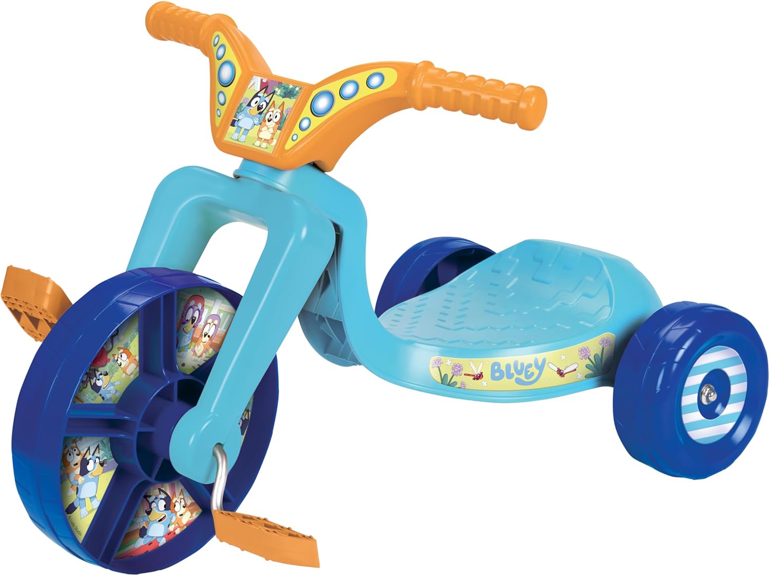 വശം view of the Bluey Fly Wheels Junior Cruiser Tricycle