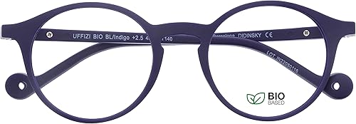 DIDINSKY - Lentes de lectura para presbicia para lectura antiluz azul para hombres y mujeres. Tacto de goma, patillas flexibles y lentes