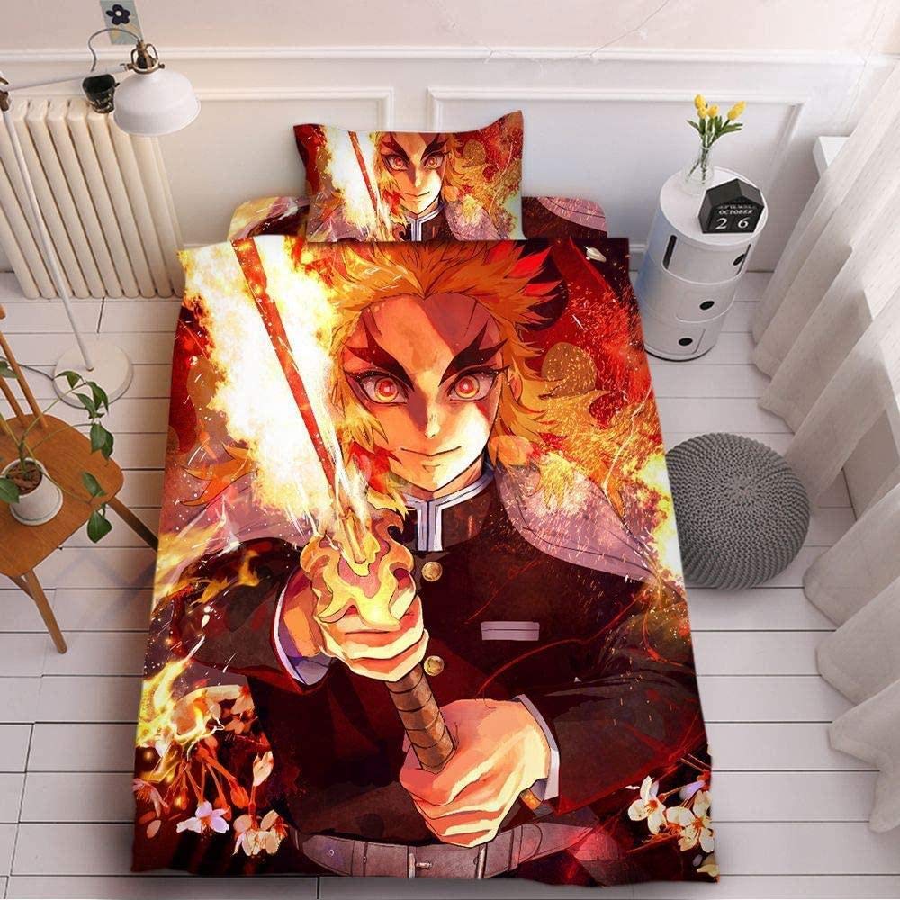 Amazon｜コミック 布団カバー 3点セット 3Dデジタル印刷 無限列車編