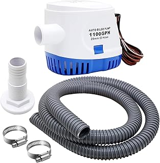 CREATORELE Automatic Boat Bilge Pump Kit for Boats, 1-1/8 Inch Pump Plumbing Kit, Including