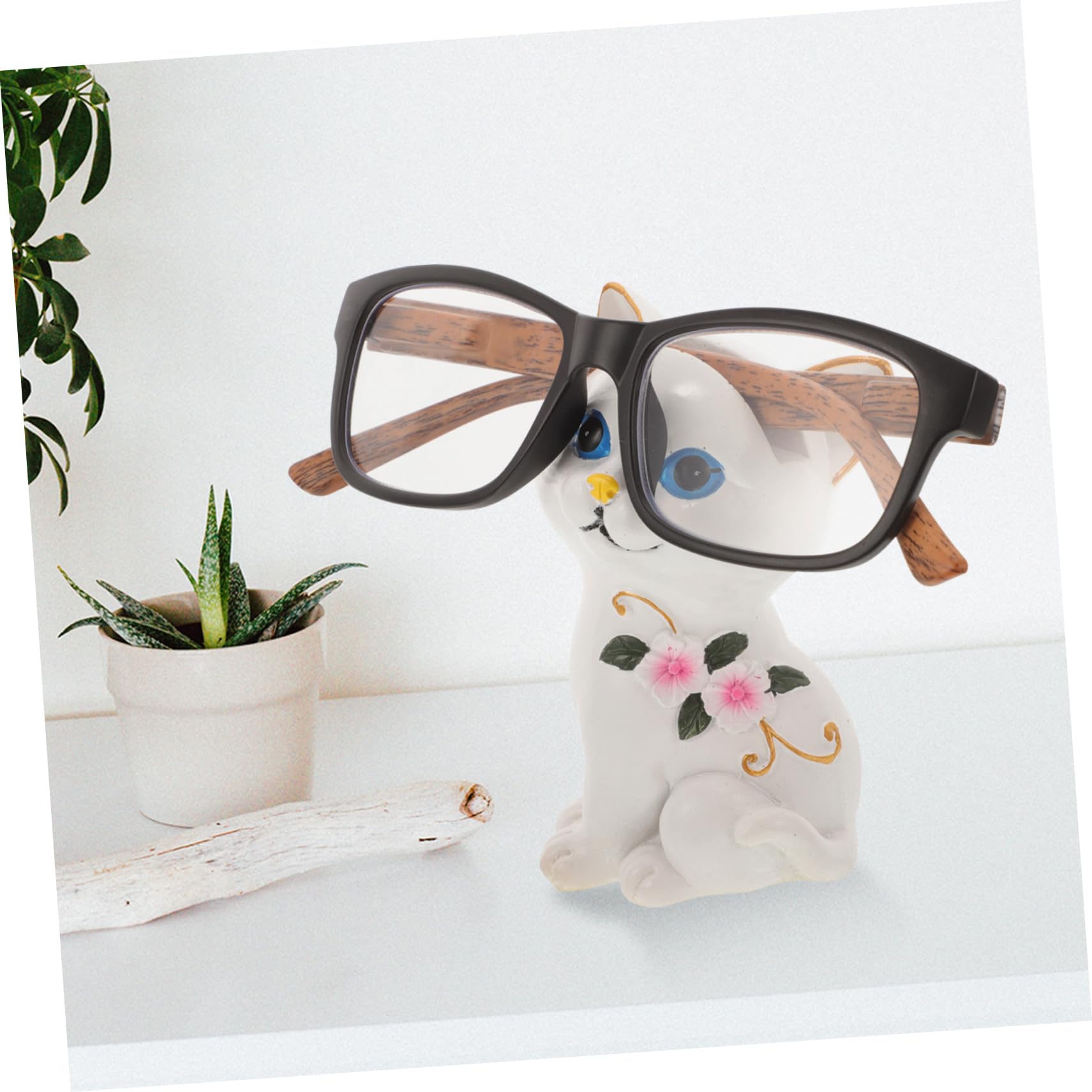 5pezzi Portaocchiali Forma Di Gatto Espositore Per Occhiali Creativo e Decorativo Per Casa e Ufficio Supporto Sicuro e Stabile Per Proteggere Le Tue Lenti