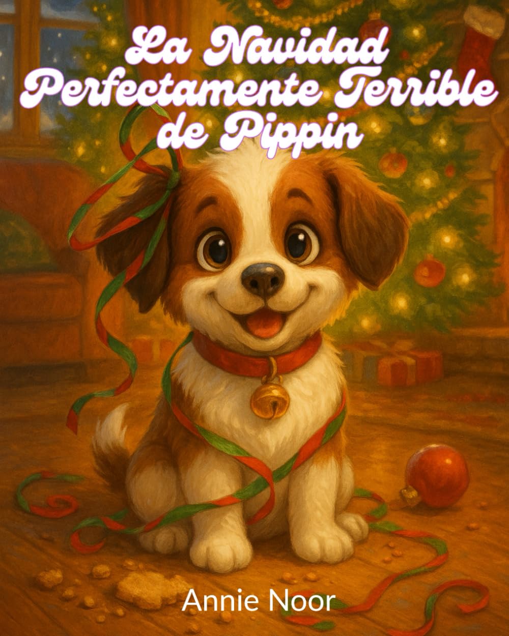 La Navidad Perfectamente Terrible de Pippin: Una divertida historia navideña sobre un cachorro travieso