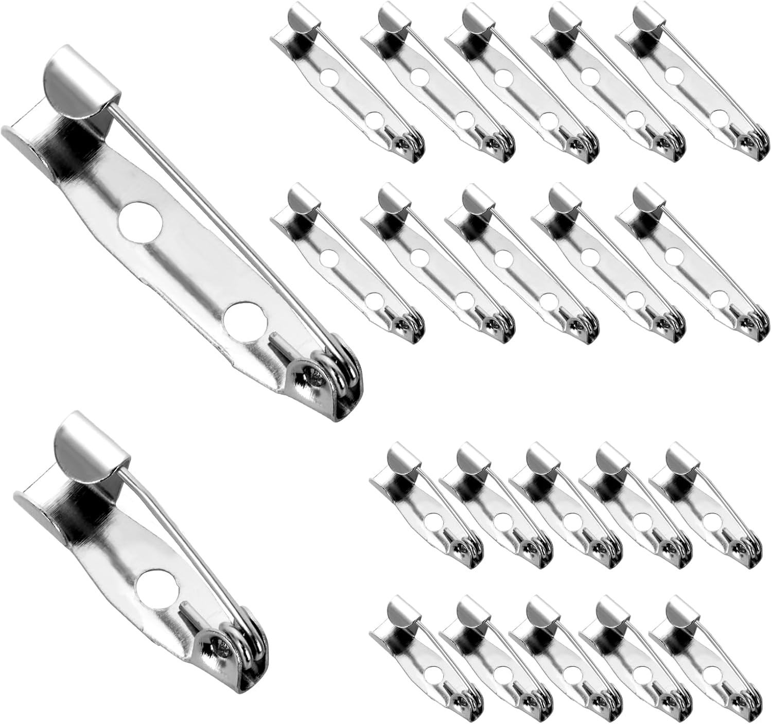 100PCS Pin Backs Locking,Brooch Pins For Crafts Safety Catch Locking Pins Backs