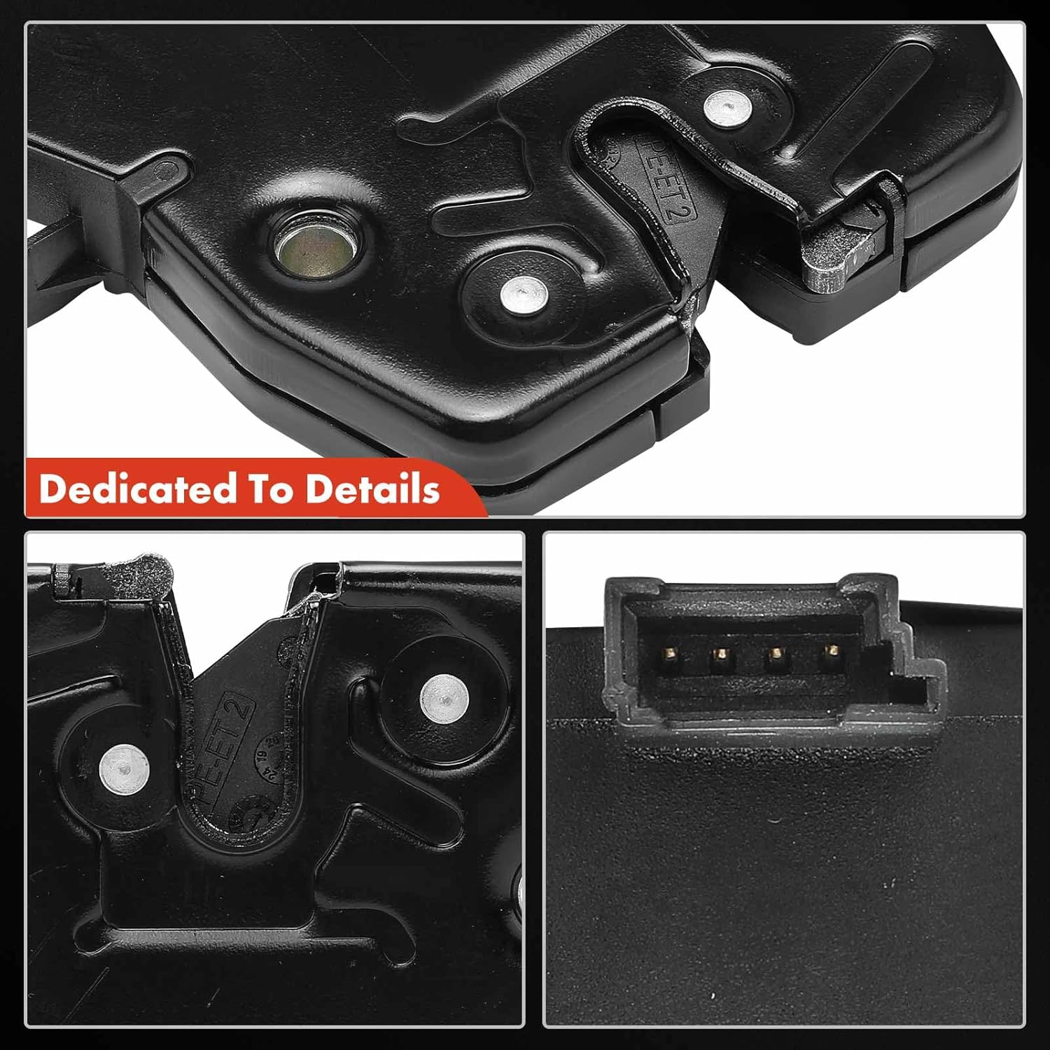 A-Premium Trunk Latch Compatible with BMW X5 2007-2013, Rear Tailgate Lock Latch Actuator, 4 Pins Liftgate Lock Actuator