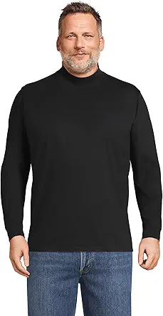 Lands' End Men's Super-T Mock Turtleneck