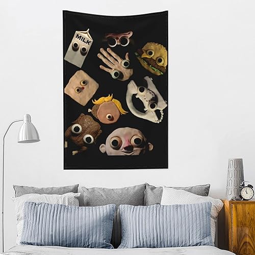 Miniatura 4 de EMERZE Jack Stauber Tapiz de pared para interiores, tapiz colgante para cabecera, decoración del hogar para dormitorio de niños, regalos de