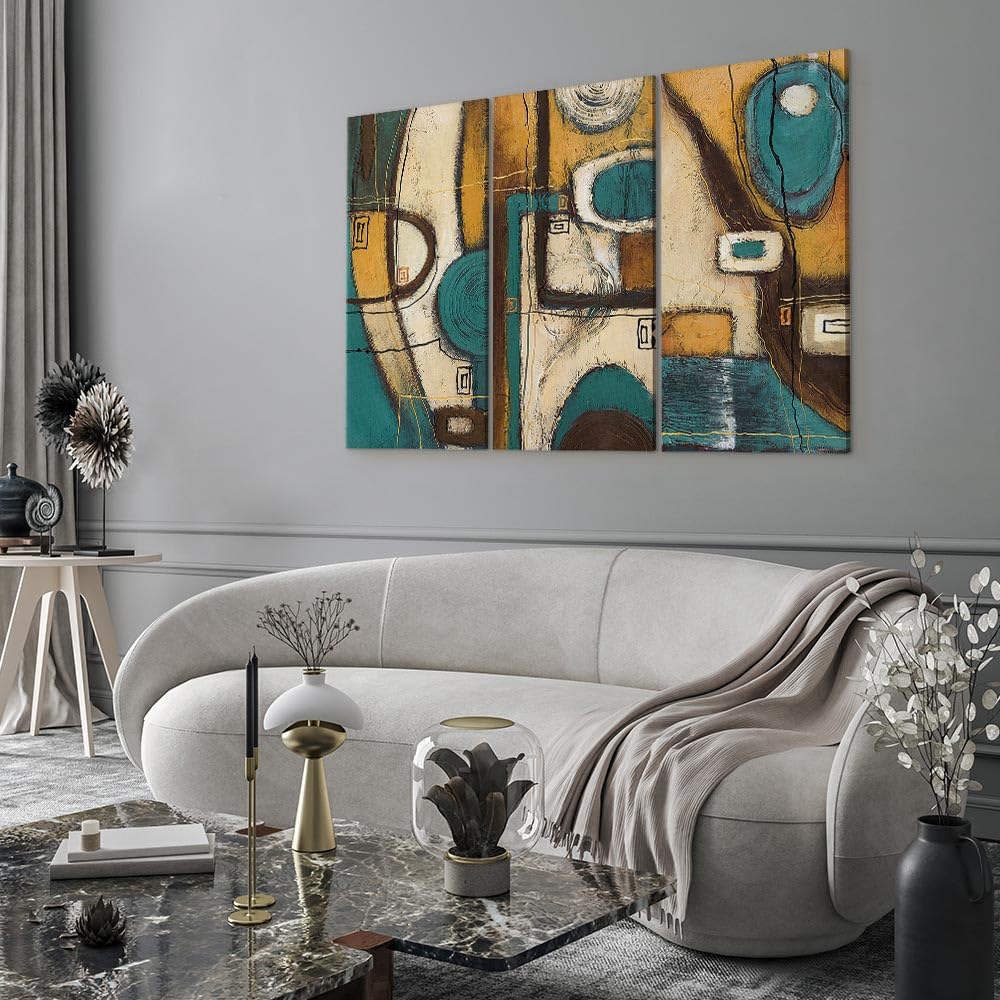 murando - Quadro Acustico Astratto 3 pezzi schiuma acustica Quadri Moderni Grandi - Camera da Letto Matrimoniale - Stampa su Tela - Pannelli Fonoassorbenti Decorativi - Fonoassorbente