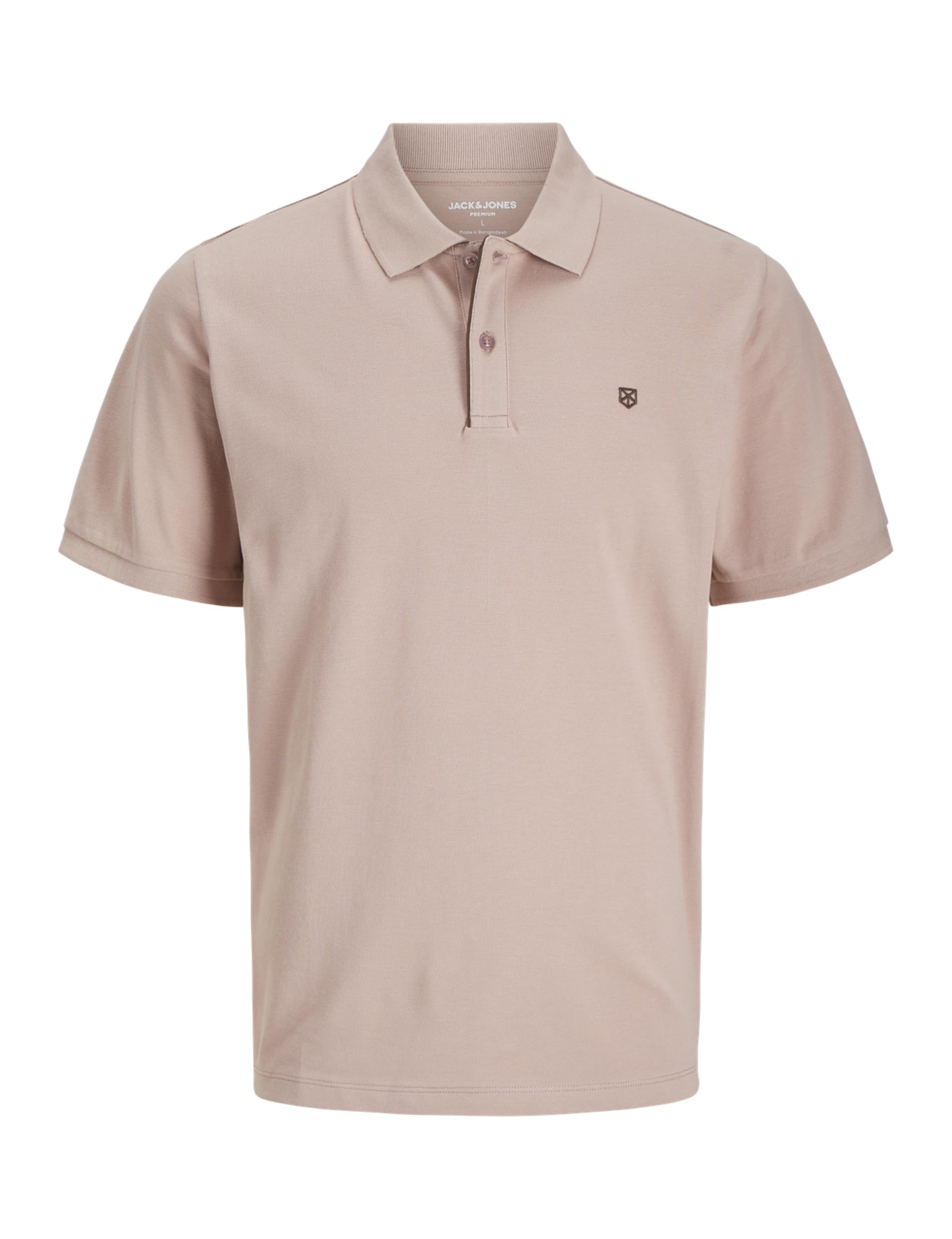 JACK & JONES Men's Jprblasainz SS Polo, Adobe Rose, M