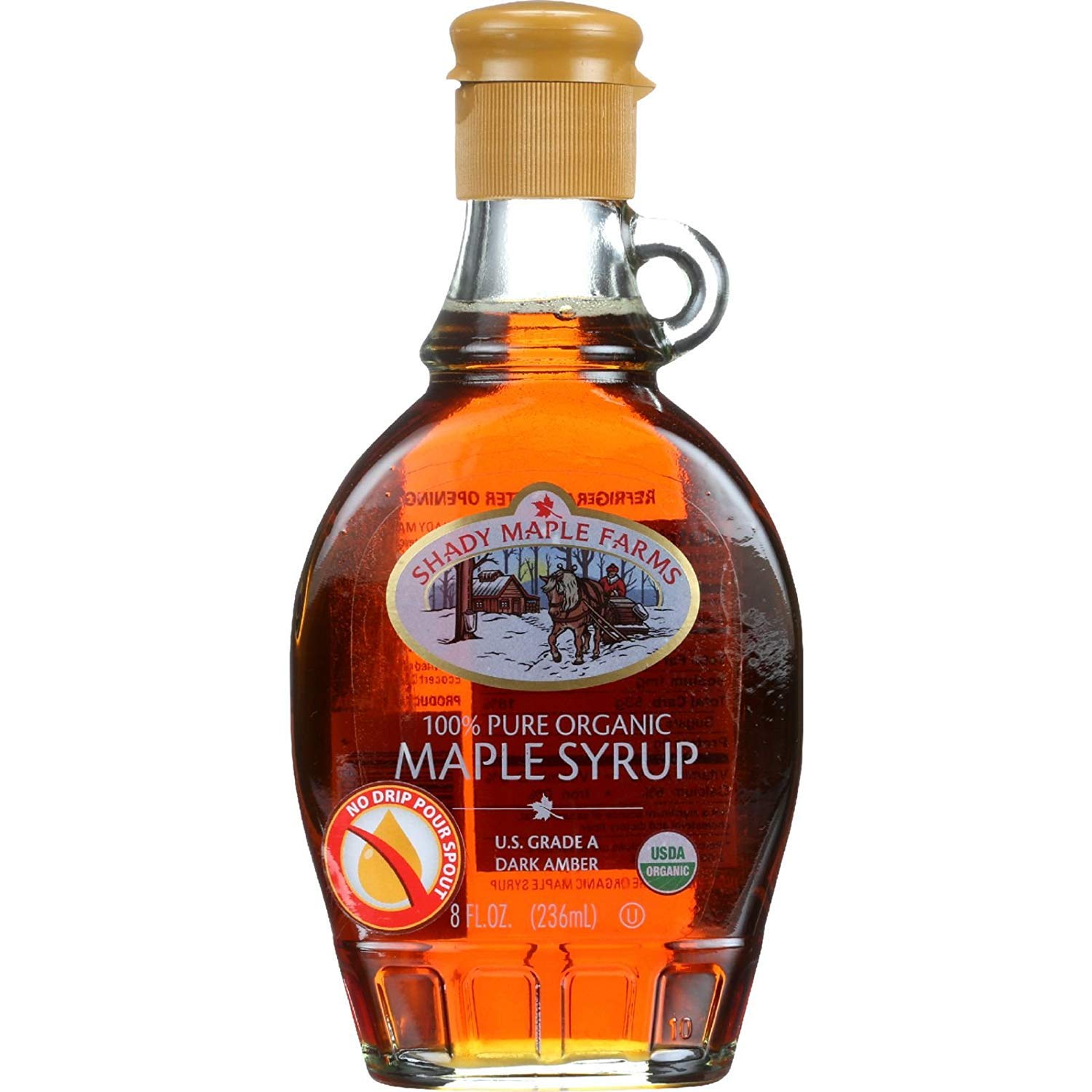 Shady Maple FarmOrganic Grade A Dark Glass Maple Syrup, 8 ozUSDA Organic