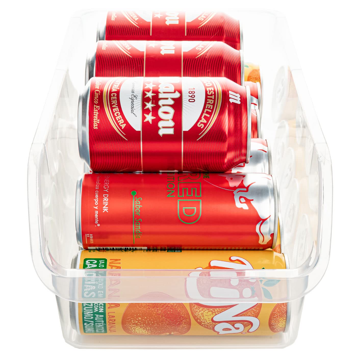 Organizzatore da Frigo per Lattine Porta Lattine per Frigorifero 35x15x10 Dispenser per Lattine per Bevande