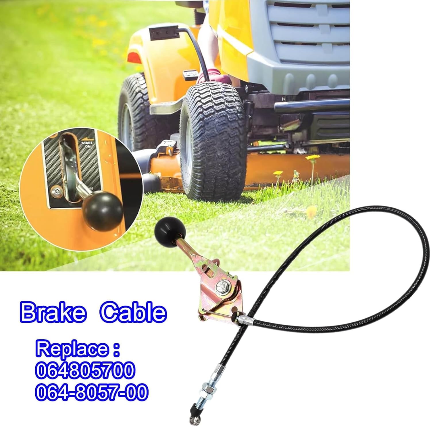 064-8057-00 Brake Cable,Compatible with 2010-2016 Bad Boy MZ/MZ Magnum Lawn Mowers Series,Replace 064805700 064-8057-00
